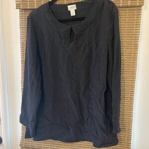 Chico's 100 % silk Black Women's Top